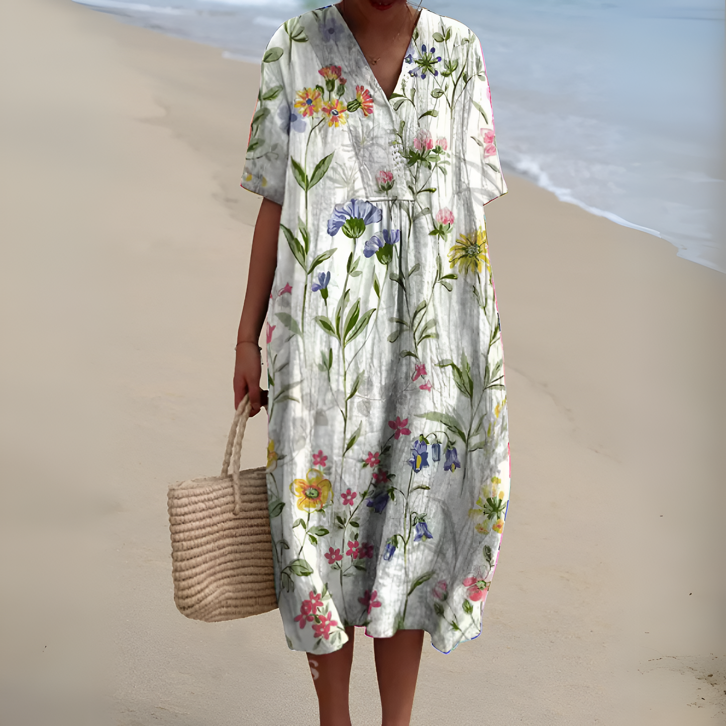 Nicole⢠| Zomerjurk met Bloemen