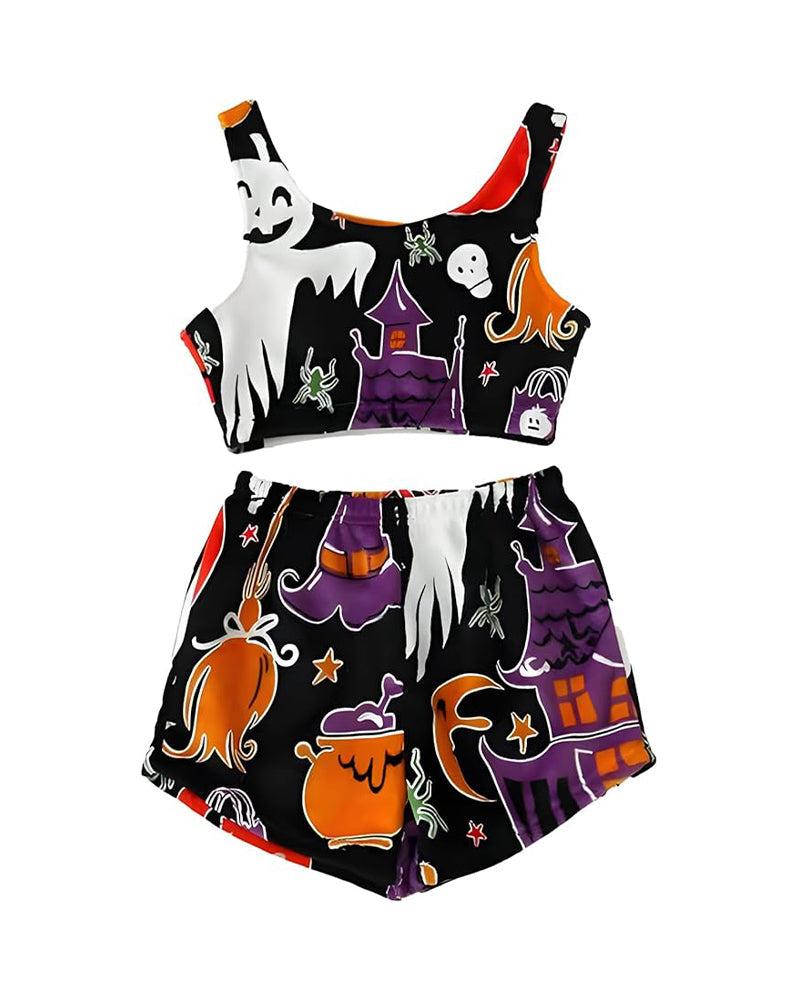 Luna™ | Flanellen Halloween Pyjama met Reflecterende Details