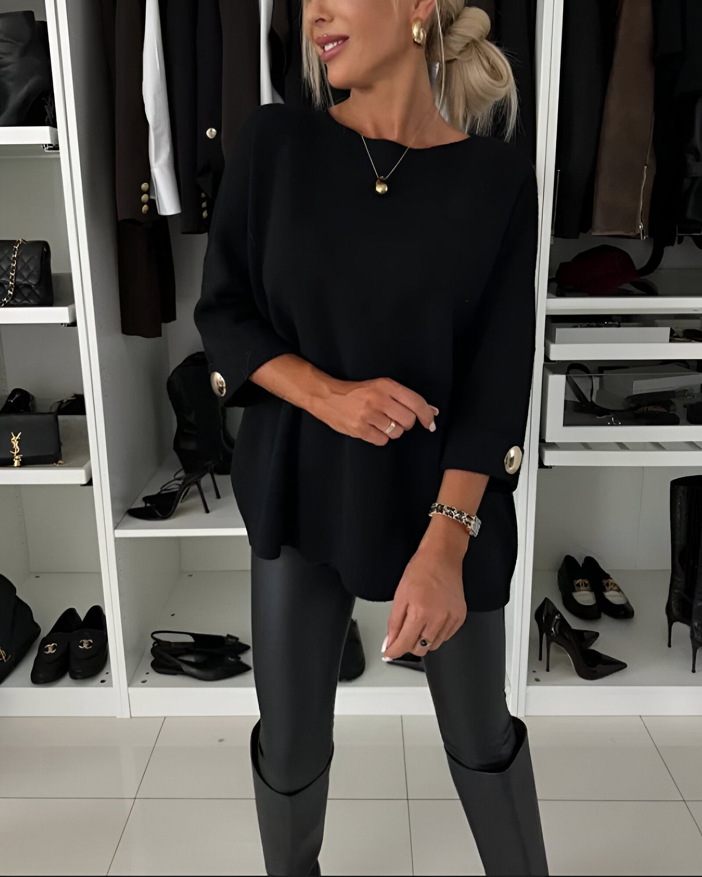 Lucie™ | Zachte trui met knopen