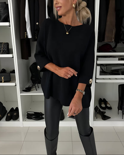 Lucie™ | Zachte trui met knopen