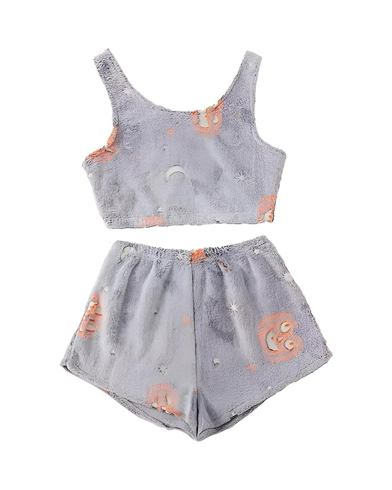 Luna™ | Flanellen Halloween Pyjama met Reflecterende Details