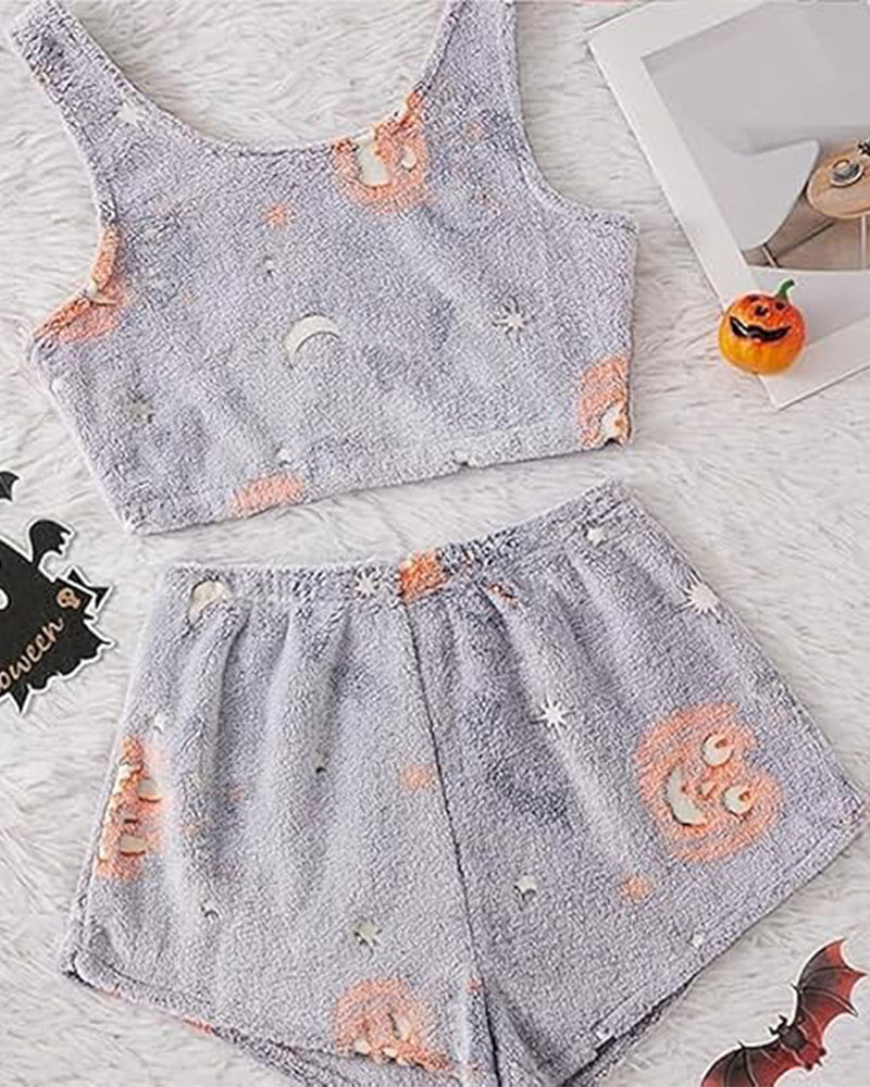 Luna™ | Flanellen Halloween Pyjama met Reflecterende Details