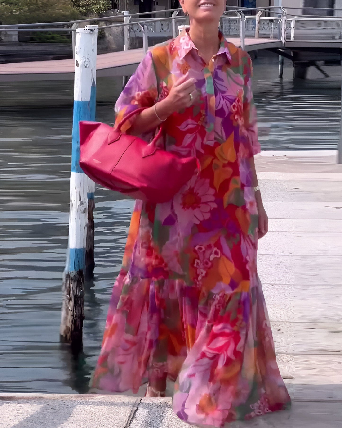 Camila™ | Kleurrijke Maxi-jurk