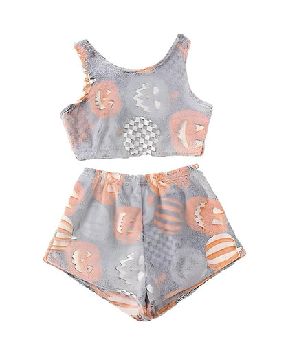 Luna™ | Flanellen Halloween Pyjama met Reflecterende Details