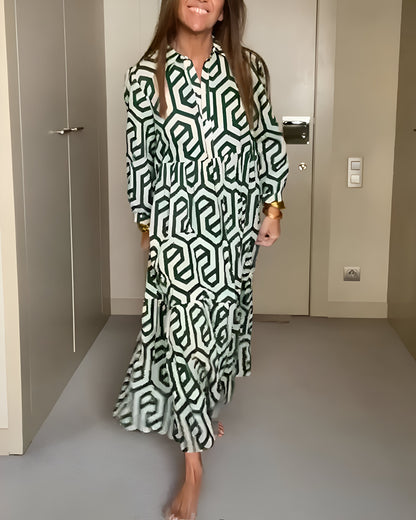 Mirthe™ | Maxi-jurk met Moderne Print