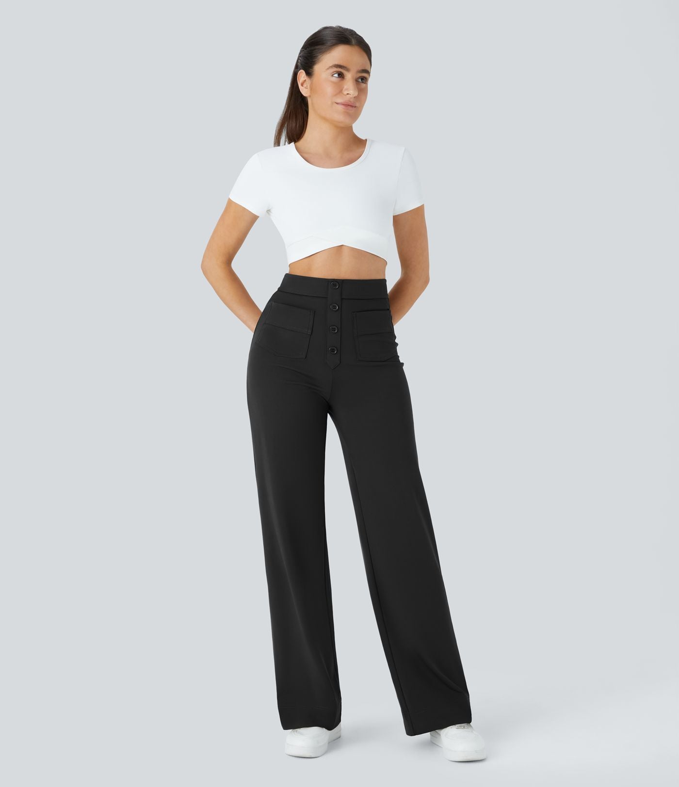 NOVERA™ | Elastische Broek met hoge Taille