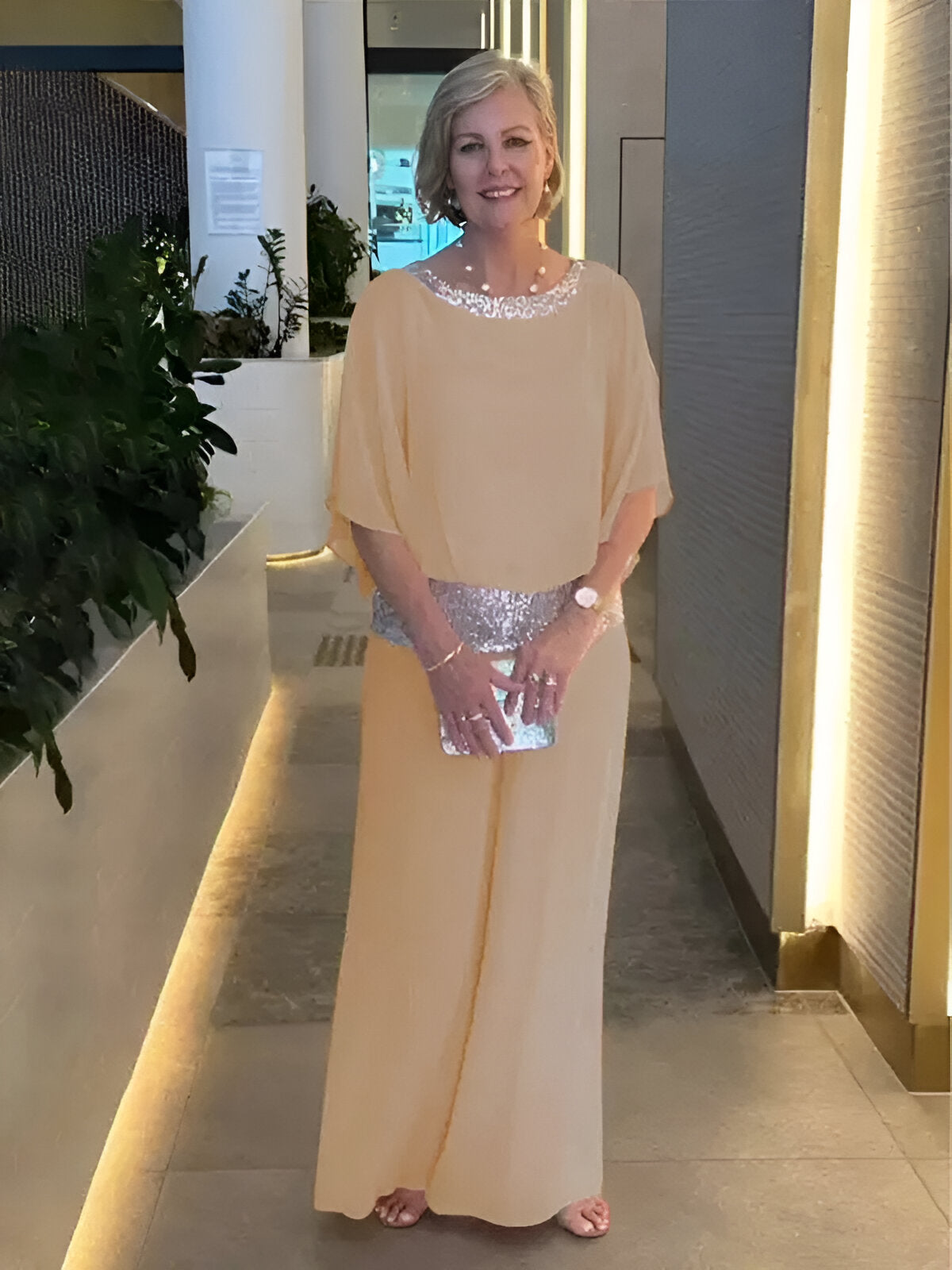 Roos™ | Luxe Damespak met Pailletten