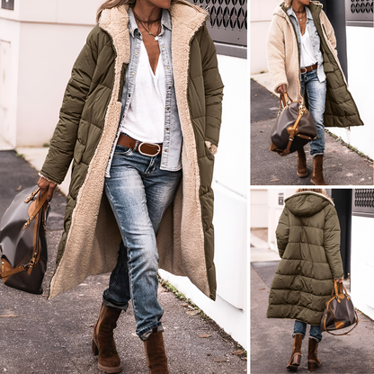 Isa™ | Dubbelzijdige Winterjas – Teddy & Gewatteerd