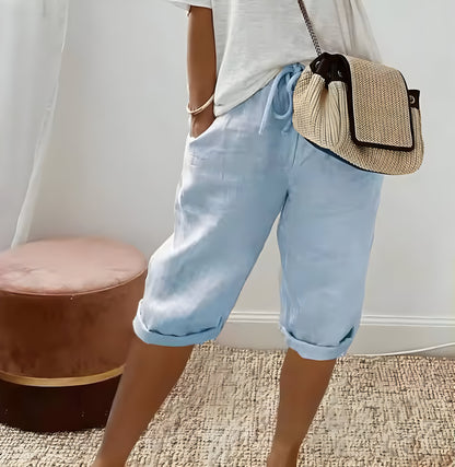 Hedwig™ | Korte Linnen Damesbroek