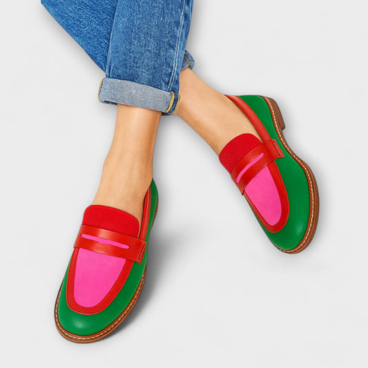 Clara™ | Casual Kleurblok Loafers