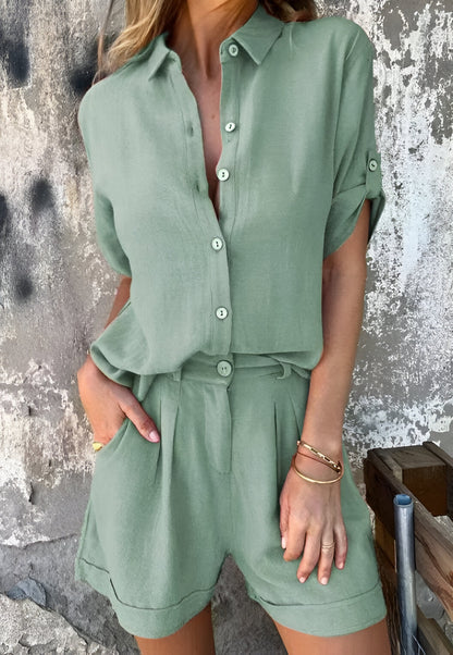 Linnea™ | Luchtige linnen set